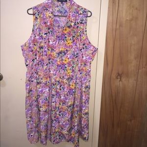 Plus size floral dress